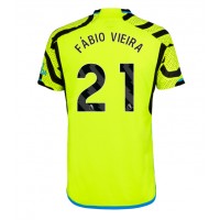 Dres Arsenal Fabio Vieira #21 Gostujuci 2023-24 Kratak Rukav